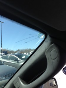 Broken Car Windshield