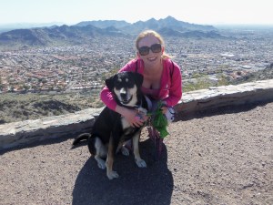 Choppy and Sarah at North Mountain Summit