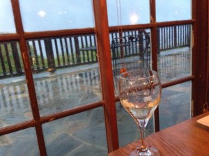 Problem Four: Rain. Things I love: having a glass of wine in a classic National Park lodge. Things I don't love: doing so prior to my return to a tent. Nothing about camping in the rain is fun, and don't let anyone suggest otherwise.
