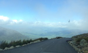 And then, as you descent the mountain, the weather goes back to normal. Erratic weather: Mount Washington has it.
