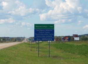 Oh, Beaverlodge, you have piqued my interest with your 'Giant Beaver Attraction.' What could it be?