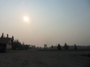 This was the view near our hotel in the morning. That's not fog obscuring the sun, it's smoke.  This is probably when most people would decide to stay here until nature is less likely to prove deadly. I'm not most people.