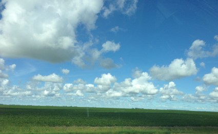 This scene is gorgeous for the first 500 miles or so (and it's still gorgeous after that. It's just that you want to see something different at some point).
