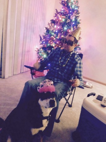 And an obligatory New Year picture of Choppy (and Paul) - have a wonderful 2015!