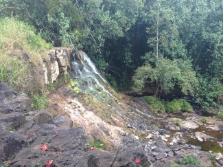 The other Ho'opi'i Falls. Bigger than the previous ones, but without the awesome ability to jump off of a rock into the water below. 