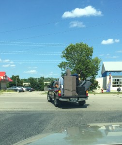 This? Not our car. You know how I know? They don't have anywhere near as much stuff as we do.